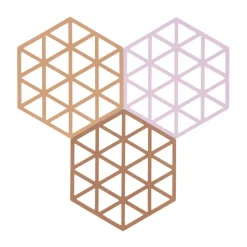 Untersetzer 3er-Set Triangles Terracotta<Zone Denmark Hot