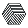 Zone Denmark Untersetzer|Untersetzer 16x14 cm Hexagon Schwarz