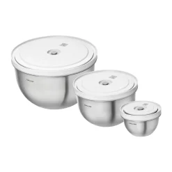 Zwilling Kochwelt Entdecken|Vakuumschüssel-Set 6-tlg. Fresh & Save silber-weiß