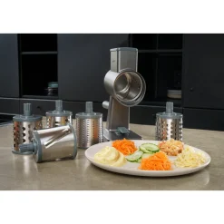 Zyliss Essentials|Einmachen & Fermentieren|Trommelreibe 4-tlg. Gourmet schwarz